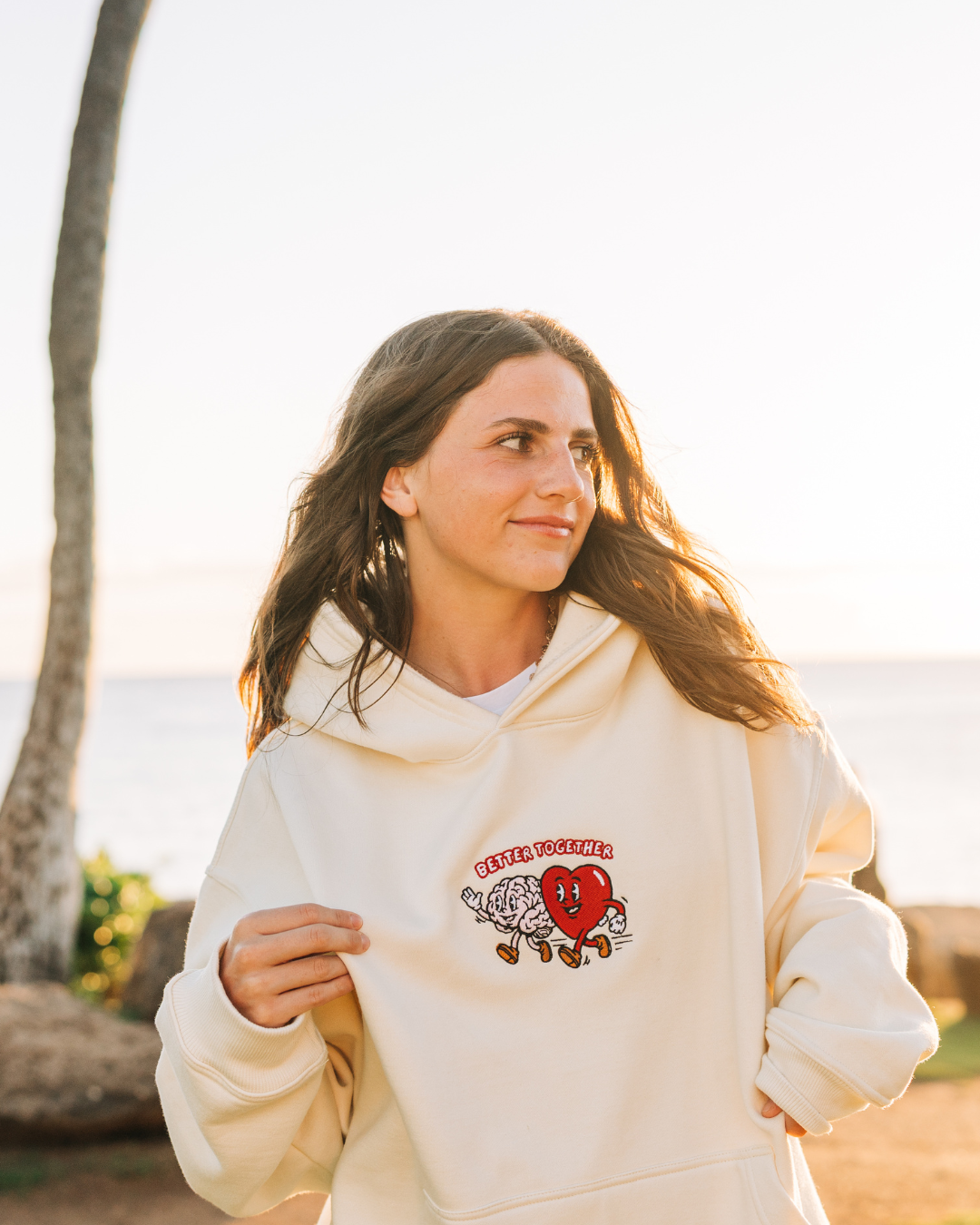 "Heart and Mind" Heavyweight pullover hoodie