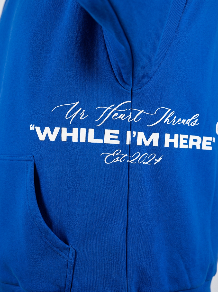 The "While I'm Here" Heavyweight pullover hoodie (Limited Quantity)