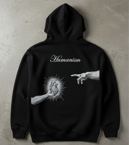 The Hand of God, Embroidered Heavy Weight Cotton Hoodie