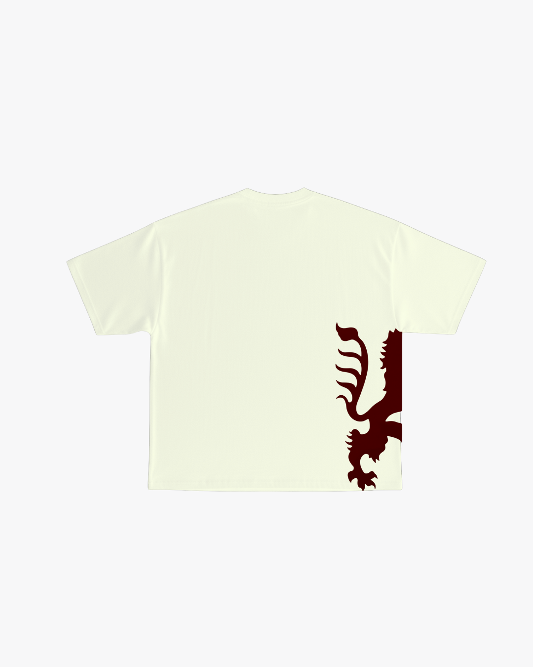 The Lion Heart, Heavyweight Cotton Tee (Crème)